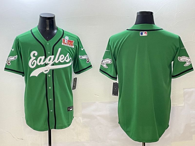 Men Philadelphia Eagles Blank Green three generations Jointly Name 2025 Nike Limited NFL Jersey style 3->philadelphia eagles->NFL Jersey